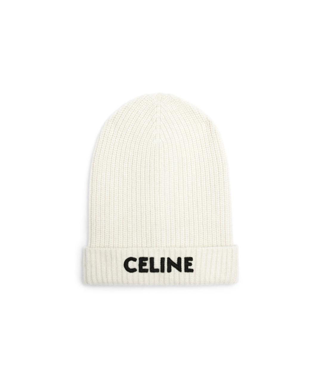 CELINE Белая шапка, фото 3