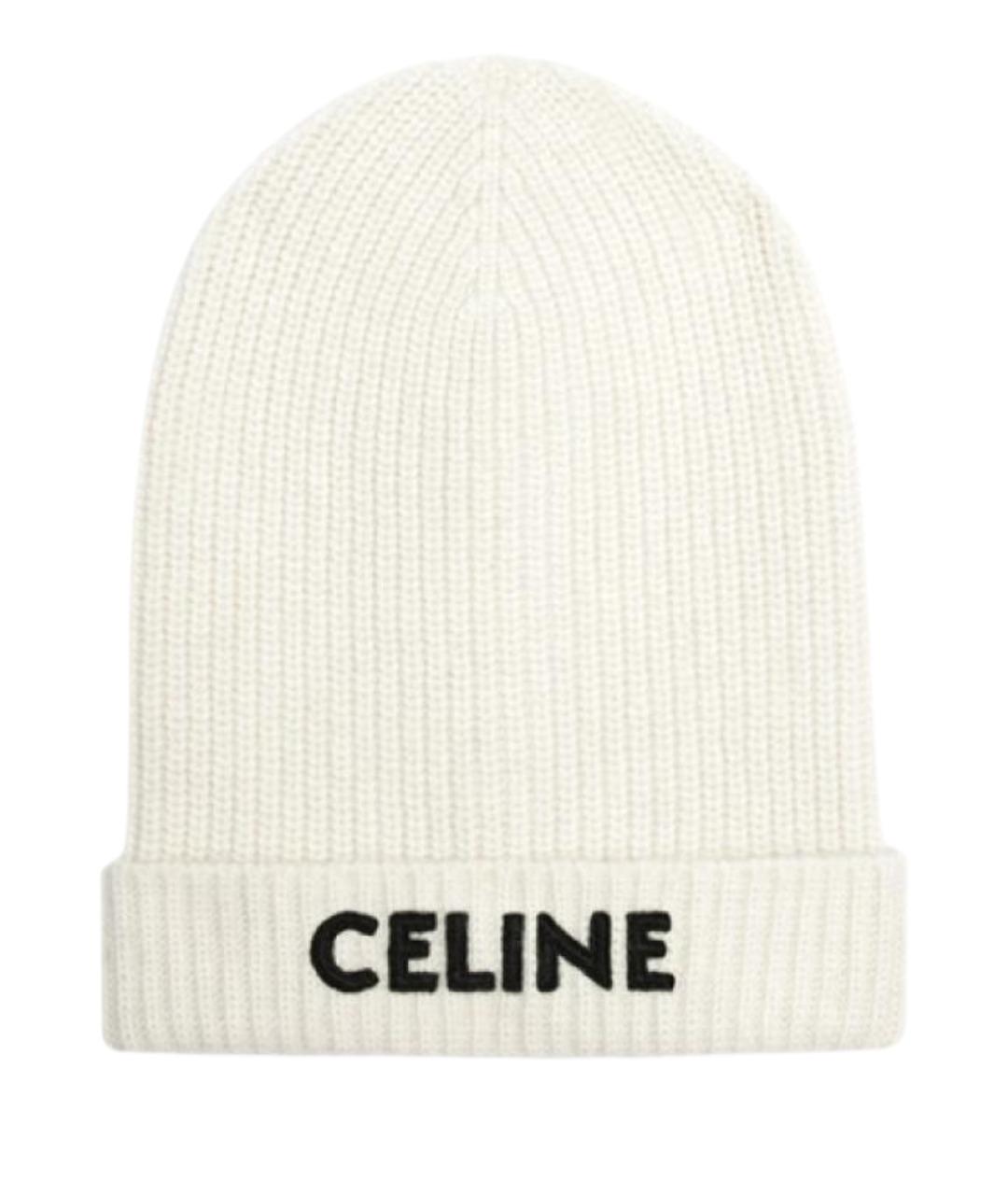 CELINE Белая шапка, фото 1