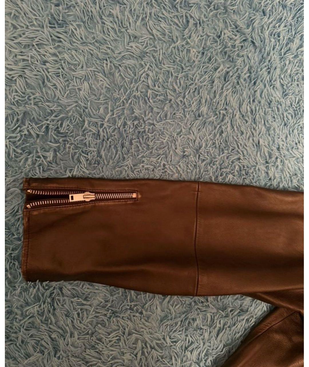 MAX MARA Черная кожаная куртка, фото 4