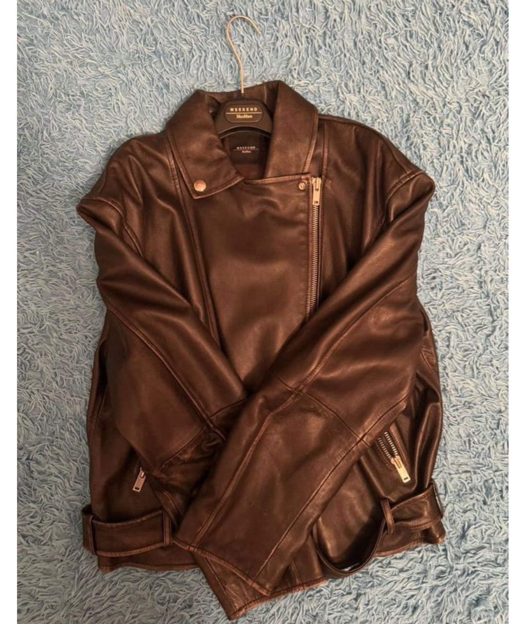 MAX MARA Черная кожаная куртка, фото 7