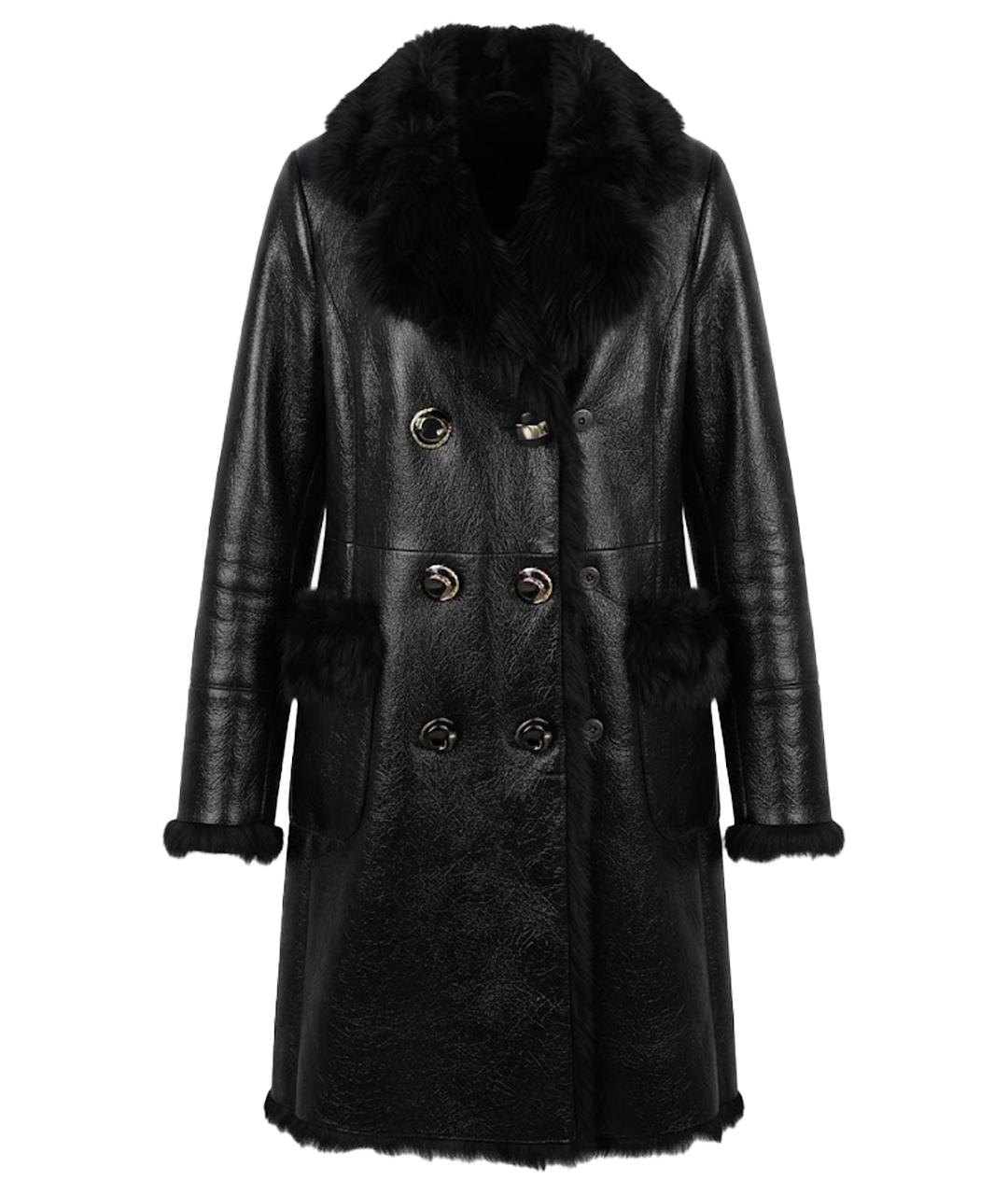 PRADA Черная кожаная дубленка, фото 1