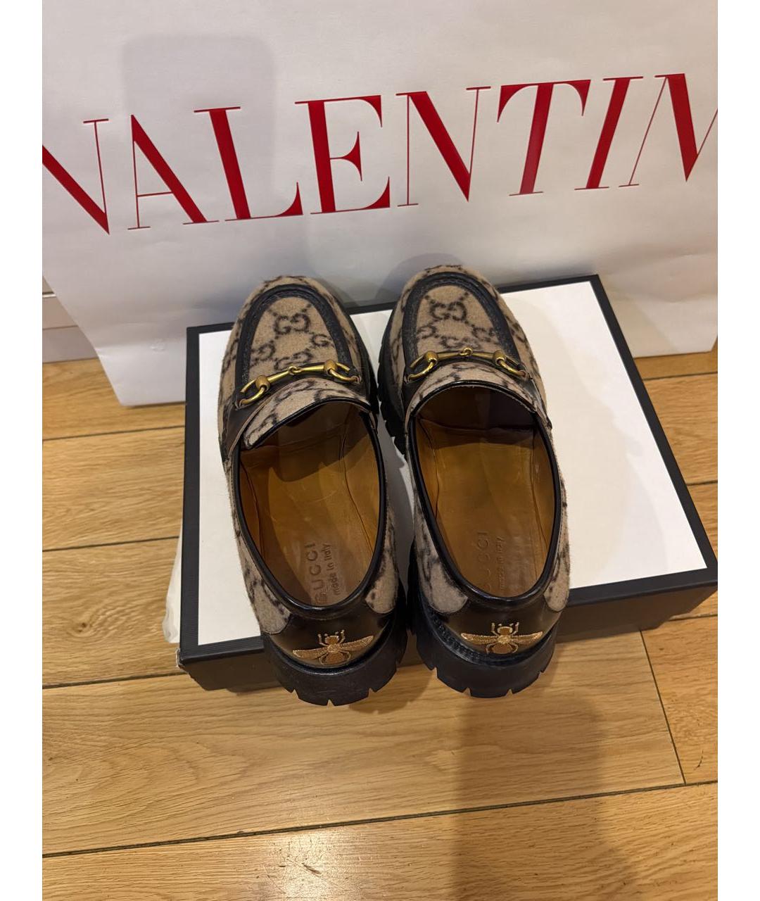 GUCCI Мульти текстильные низкие ботинки, фото 3