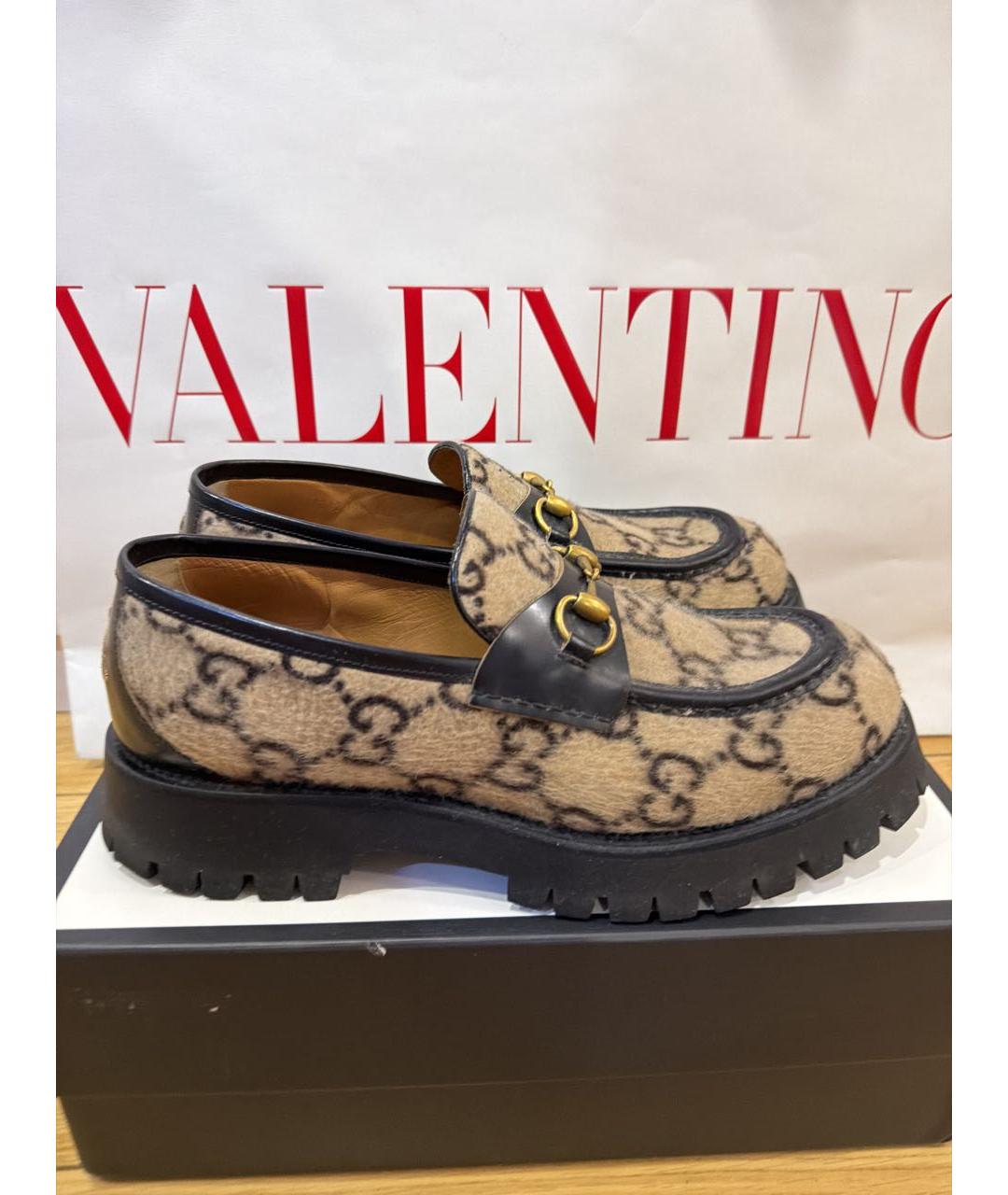 GUCCI Мульти текстильные низкие ботинки, фото 8