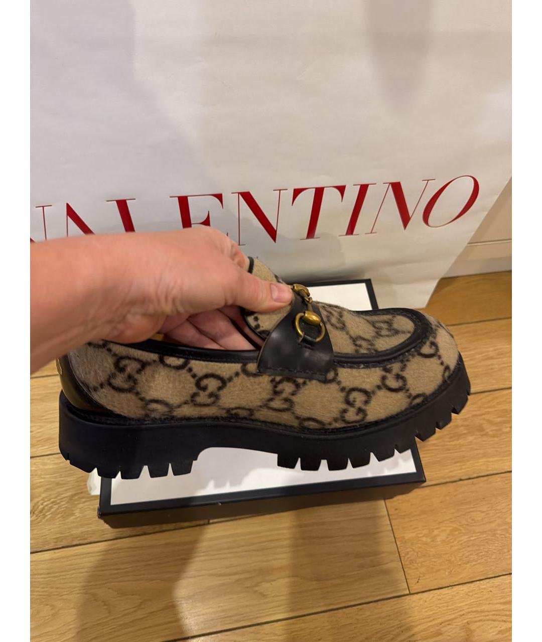 GUCCI Мульти текстильные низкие ботинки, фото 7