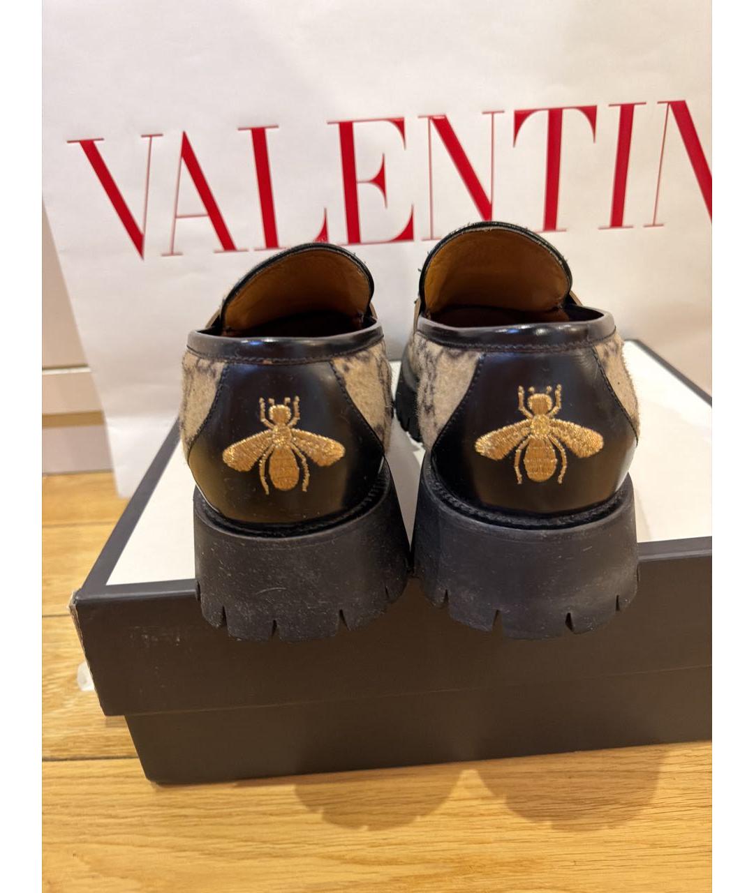GUCCI Мульти текстильные низкие ботинки, фото 4