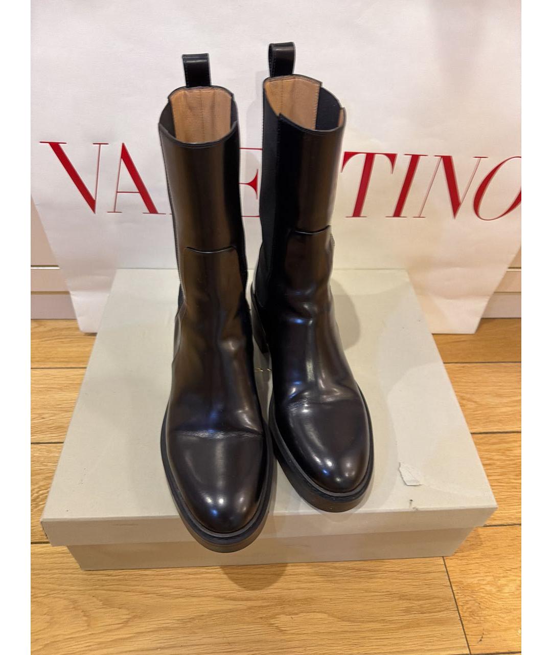 SANTONI Черные кожаные полусапоги, фото 2