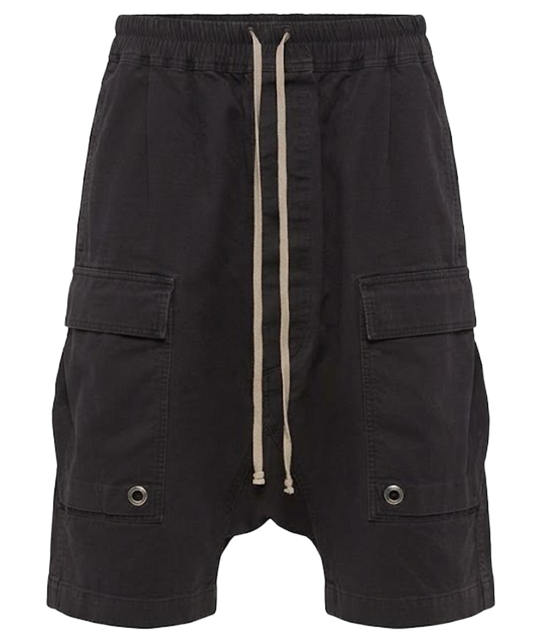 RICK OWENS Фиолетовые хлопковые шорты, фото 1