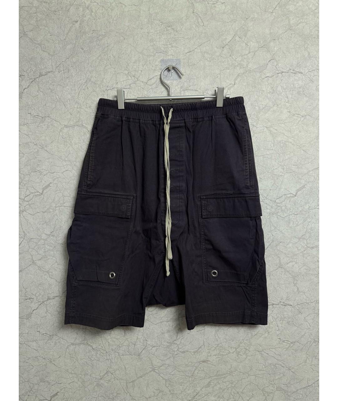 RICK OWENS Фиолетовые хлопковые шорты, фото 5