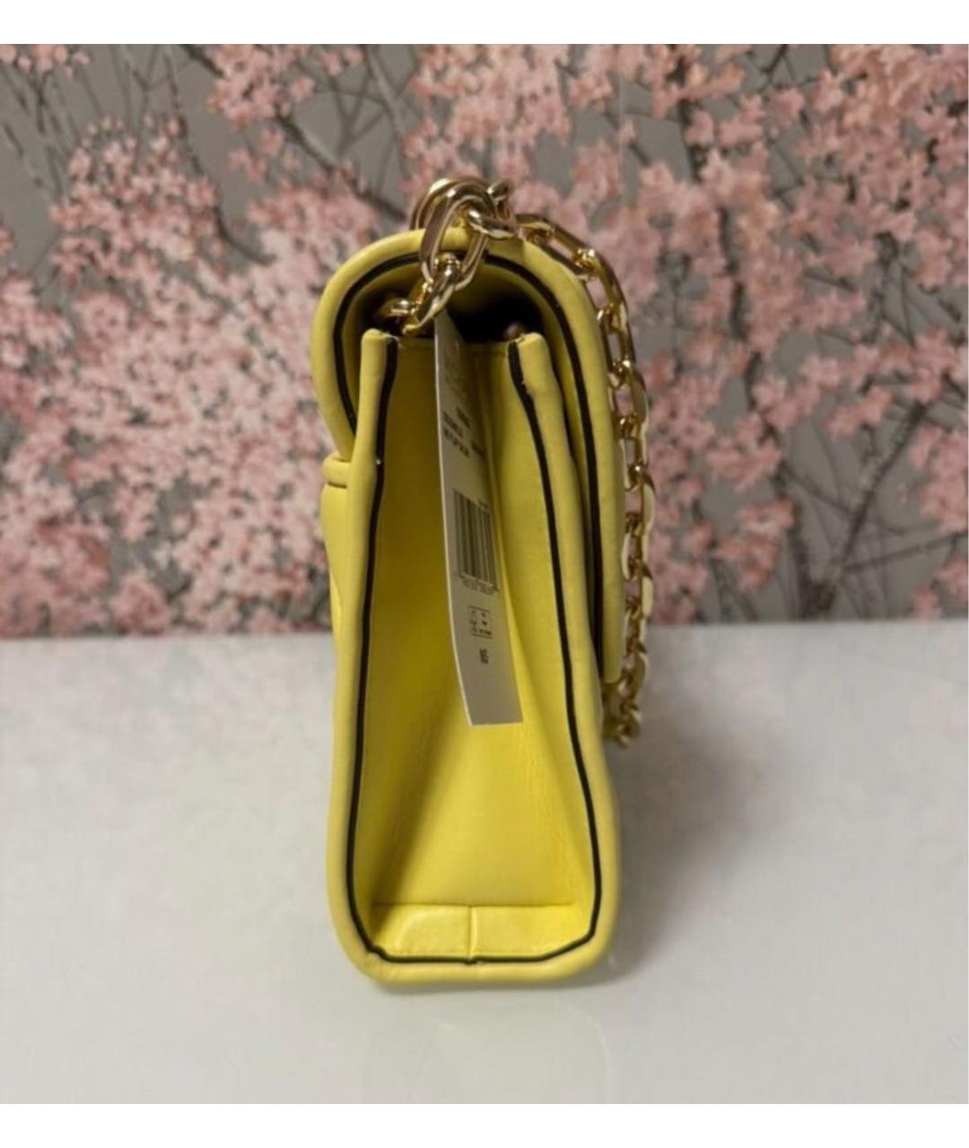 MICHAEL KORS Желтая сумка через плечо из искусственной кожи, фото 2