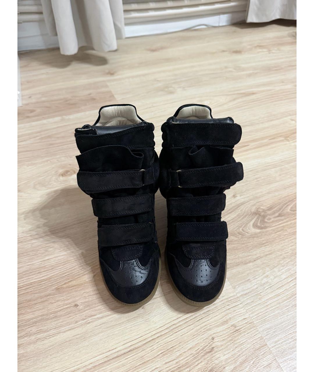 ISABEL MARANT Черные замшевые кеды, фото 2