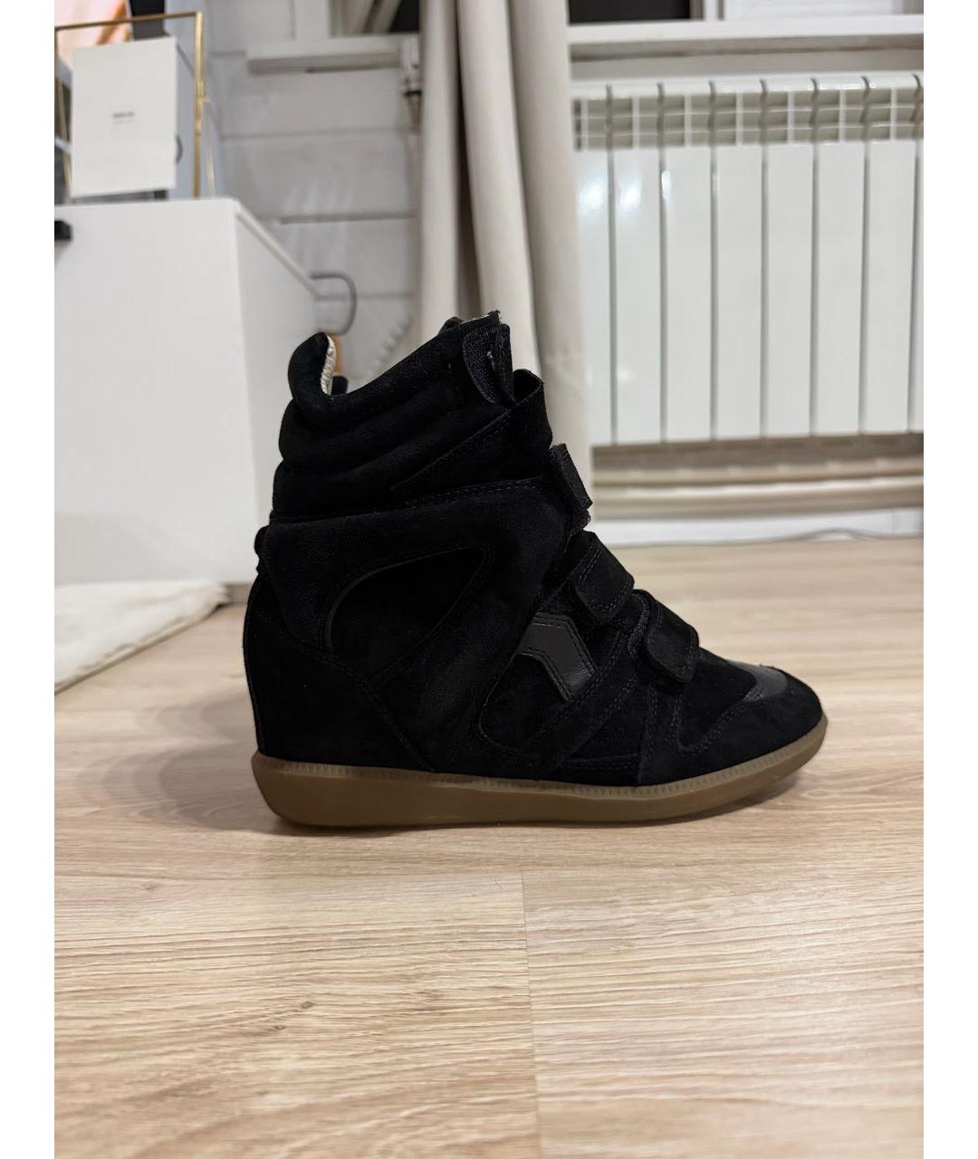 ISABEL MARANT Черные замшевые кеды, фото 9