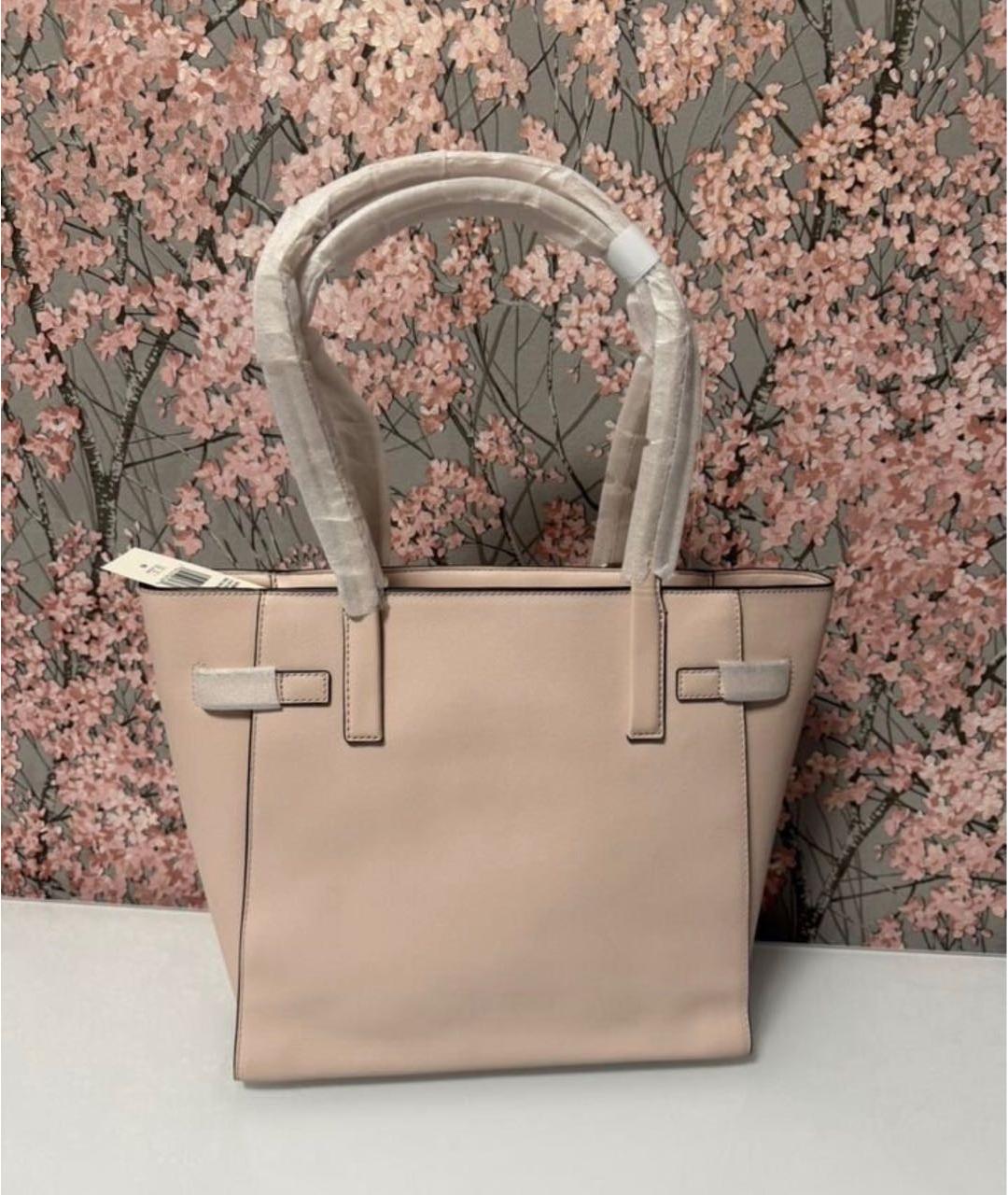 MICHAEL KORS Розовая сумка тоут из канвы, фото 2
