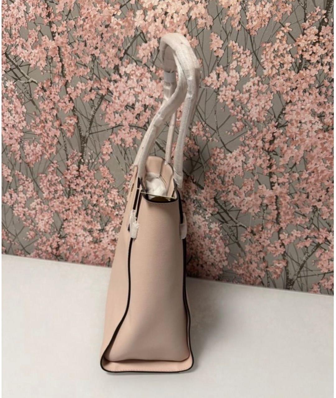MICHAEL KORS Розовая сумка тоут из канвы, фото 3