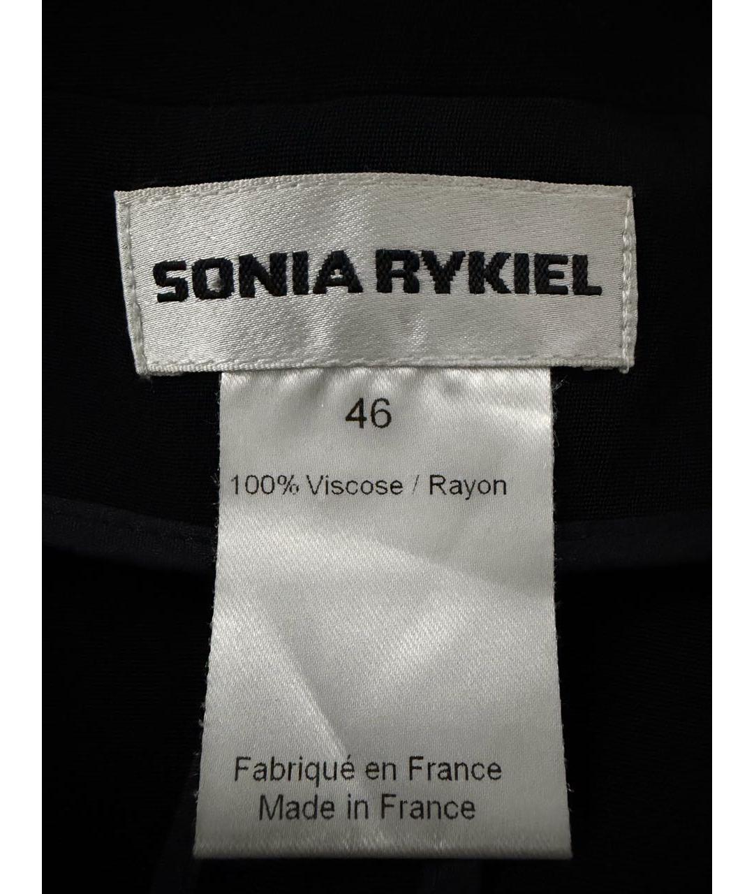 SONIA RYKIEL Черный вискозный жакет/пиджак, фото 4