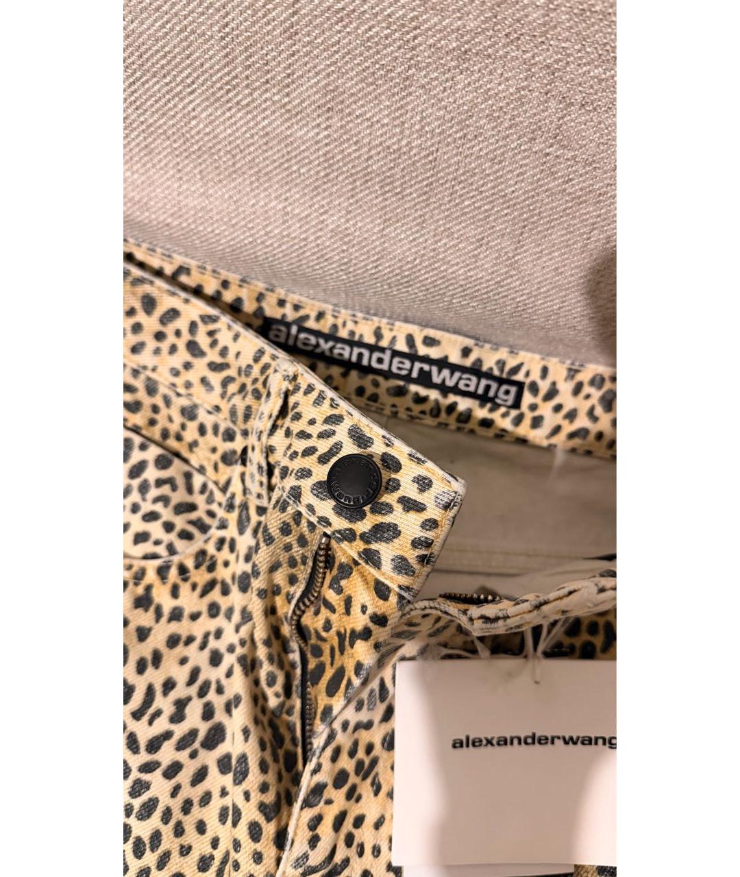 ALEXANDER WANG Мульти хлопковые прямые джинсы, фото 4