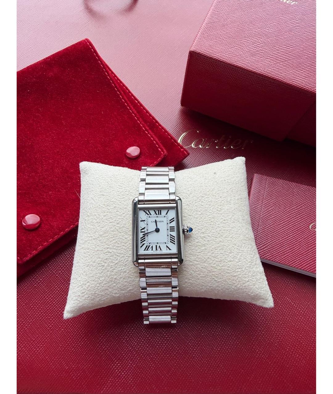 CARTIER Серебряные металлические часы, фото 2