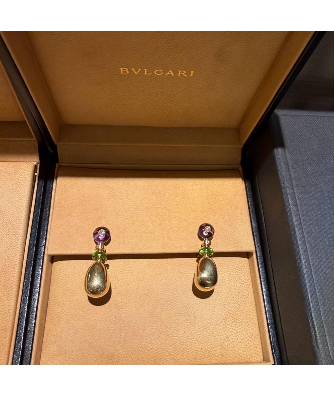 BVLGARI Золотые серьги из желтого золота, фото 6