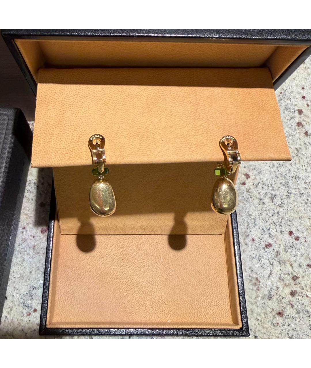 BVLGARI Золотые серьги из желтого золота, фото 2