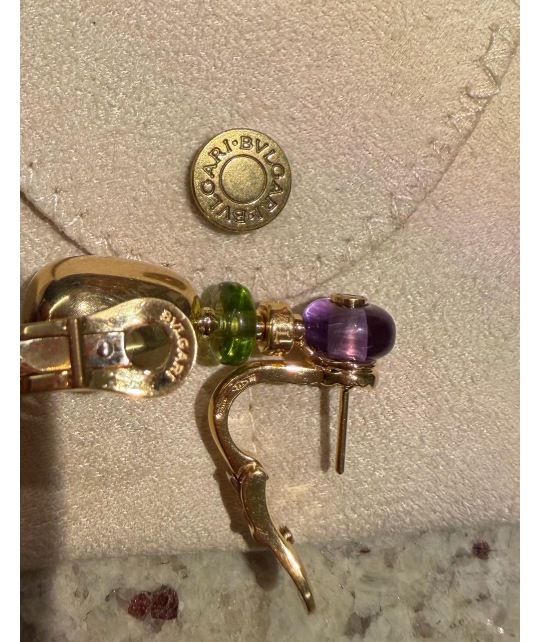 BVLGARI Золотые серьги из желтого золота, фото 3
