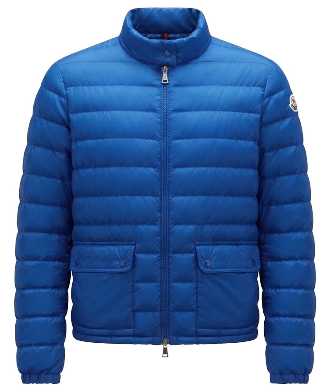 MONCLER Синий полиэстеровый пуховик, фото 1