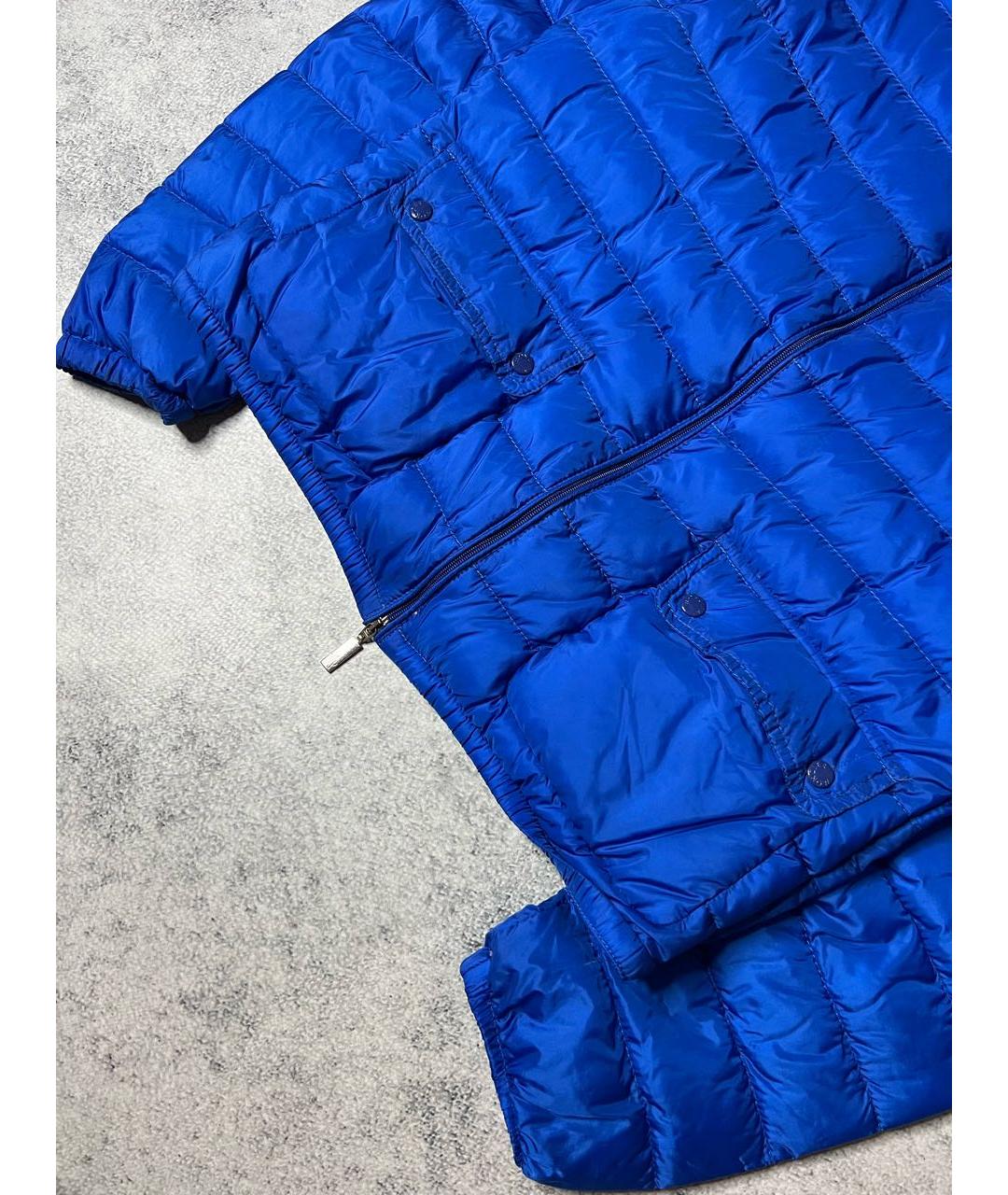 MONCLER Синий полиэстеровый пуховик, фото 5