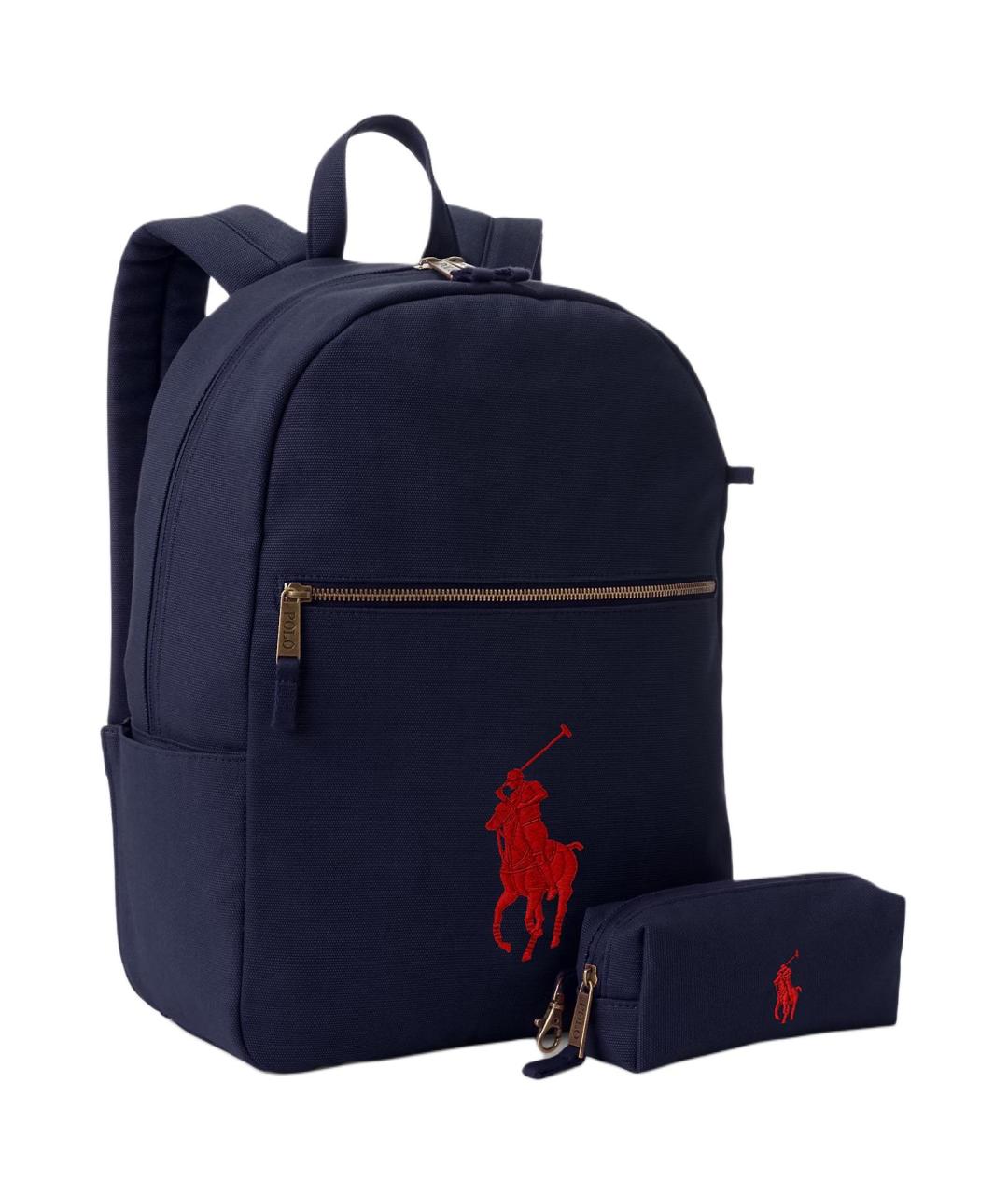 POLO RALPH LAUREN Темно-синий хлопковый рюкзак, фото 2