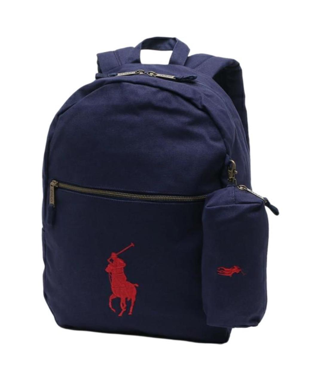 POLO RALPH LAUREN Темно-синий хлопковый рюкзак, фото 3