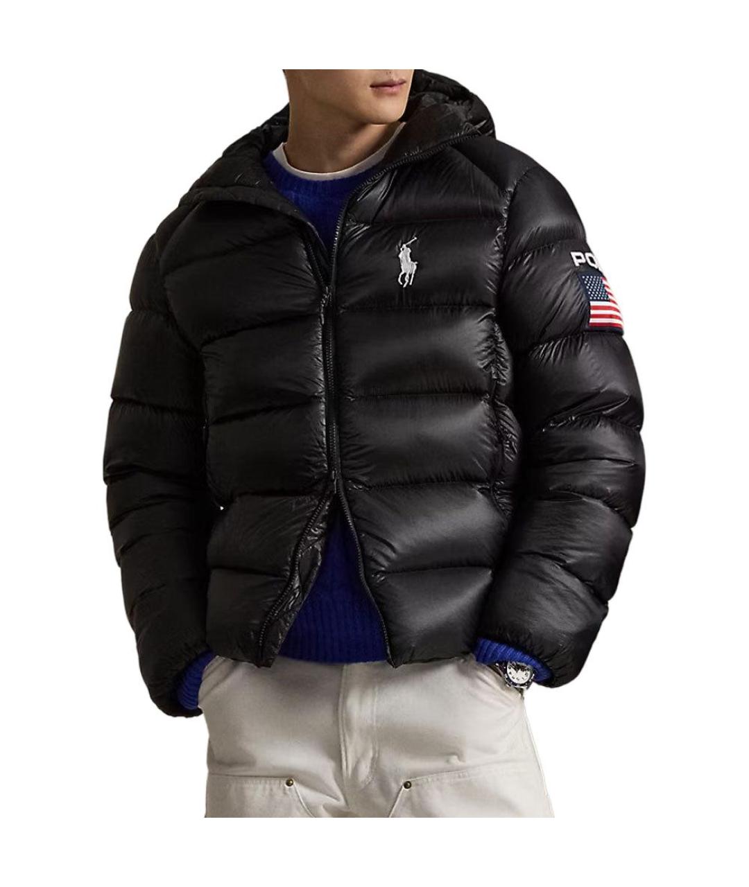 POLO RALPH LAUREN Черный пуховик, фото 3