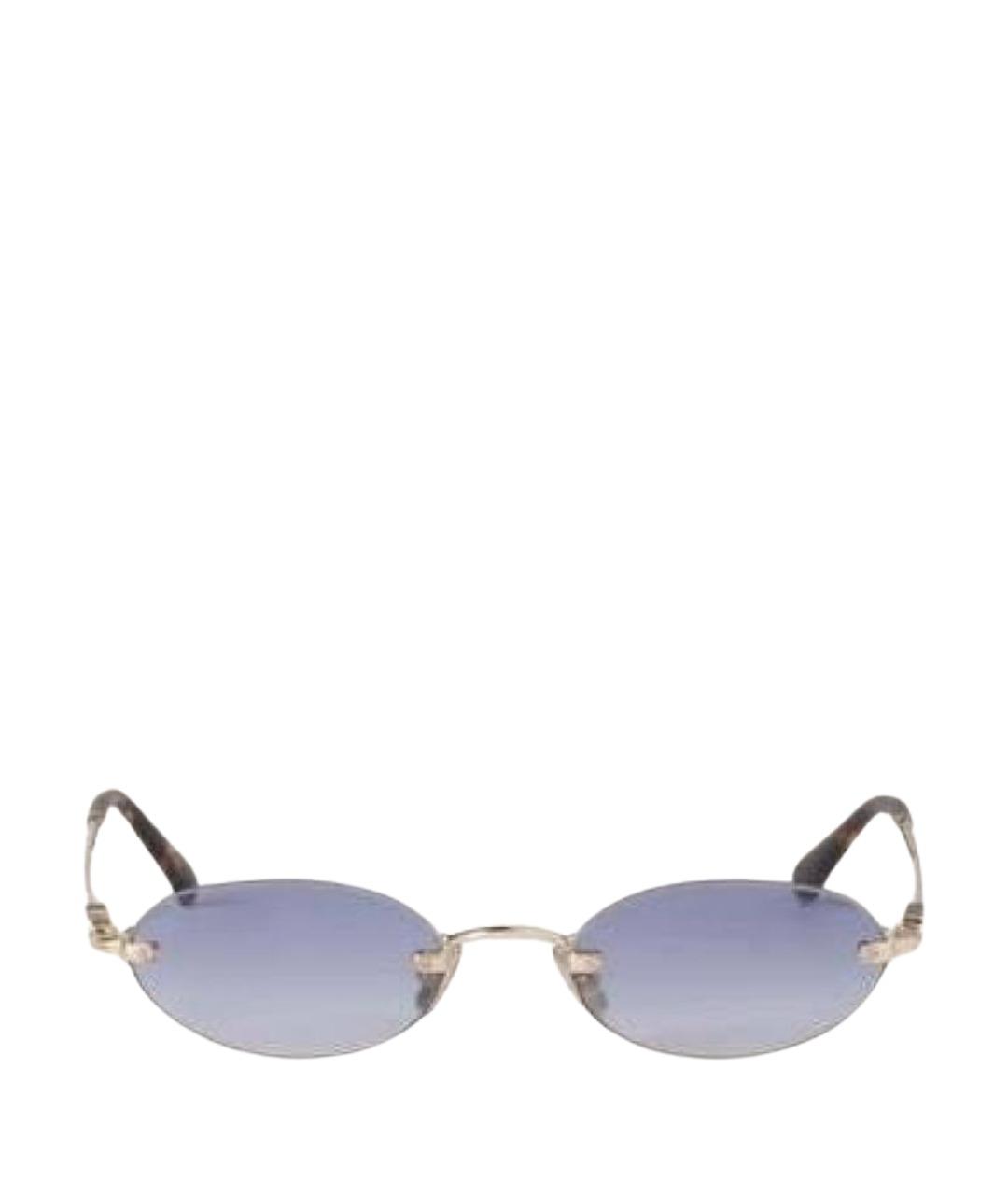 MIU MIU Синие металлические солнцезащитные очки, фото 1