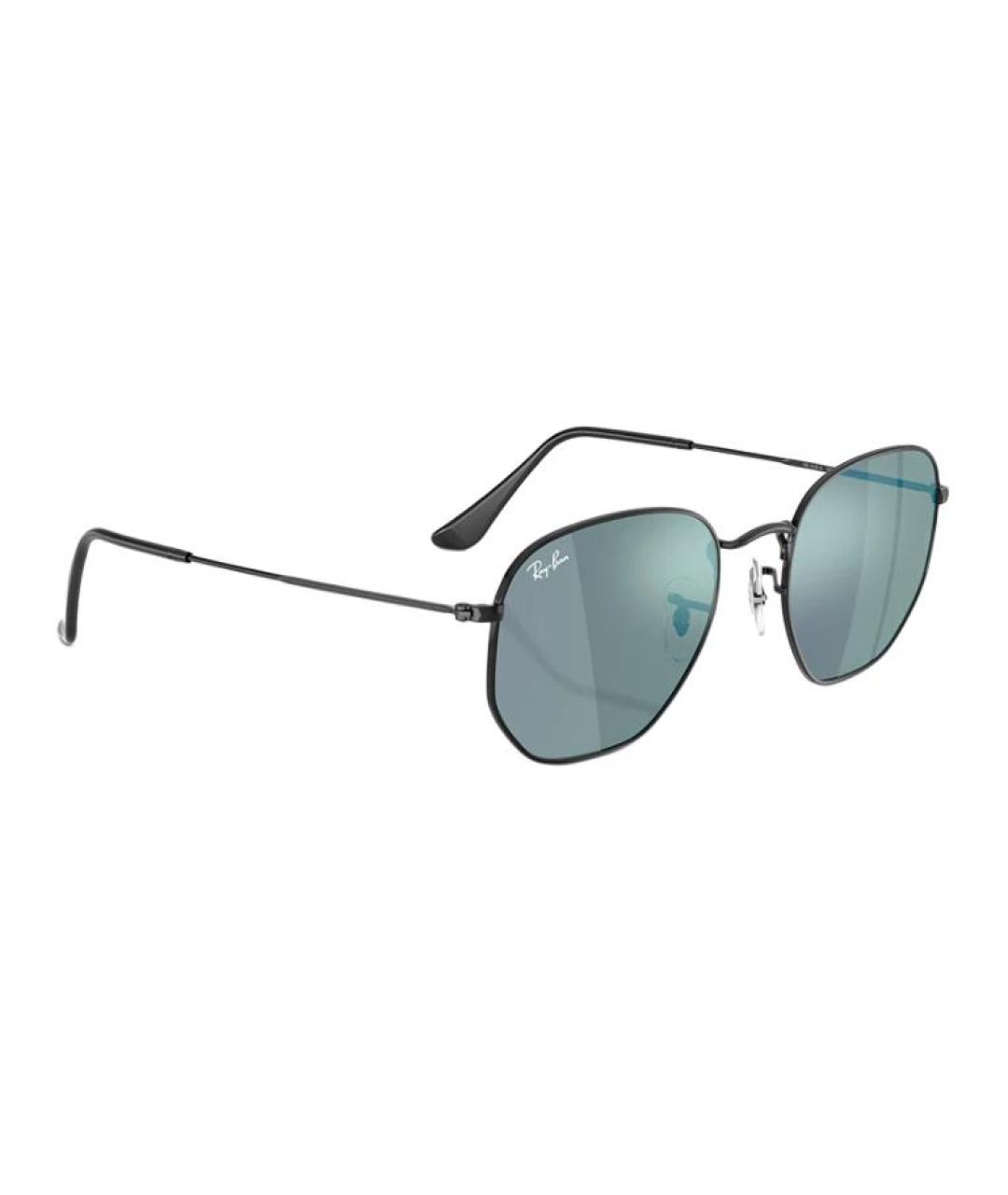 RAY BAN Черные металлические солнцезащитные очки, фото 3
