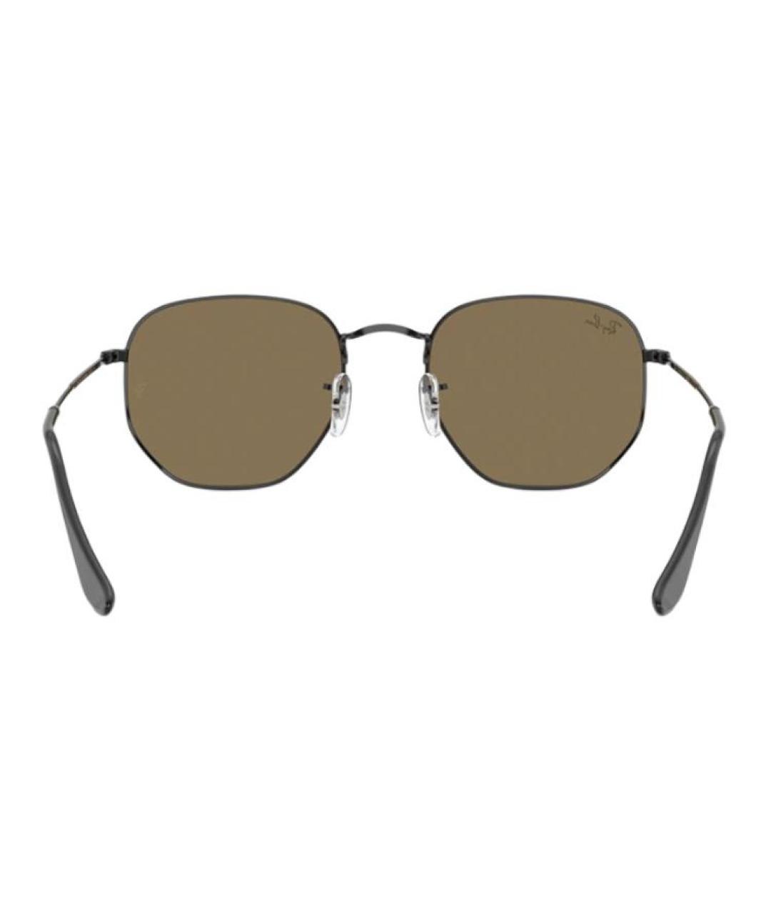 RAY BAN Черные металлические солнцезащитные очки, фото 5