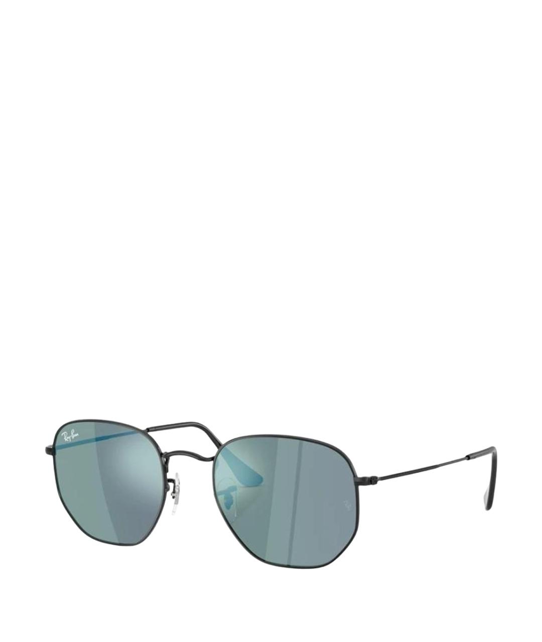 RAY BAN Черные металлические солнцезащитные очки, фото 1