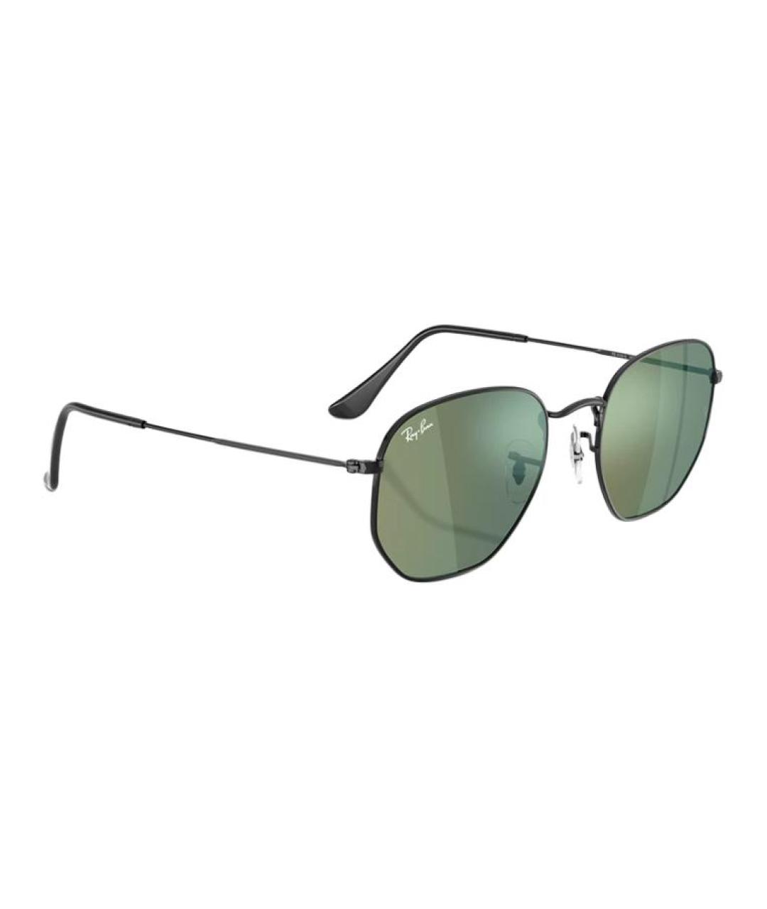 RAY BAN Черные металлические солнцезащитные очки, фото 3