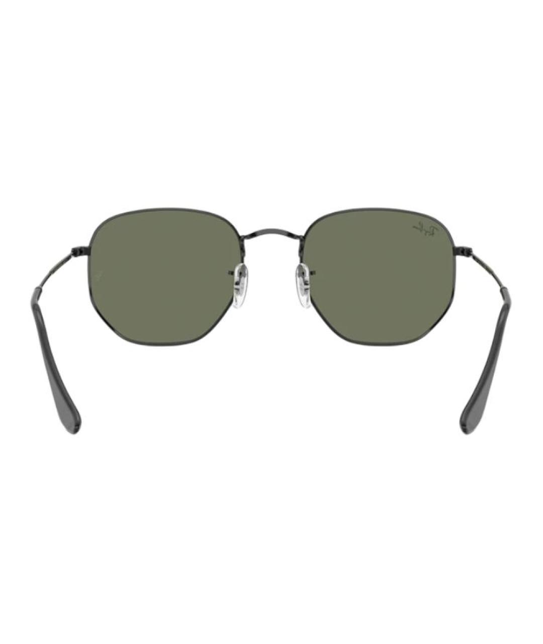 RAY BAN Черные металлические солнцезащитные очки, фото 5