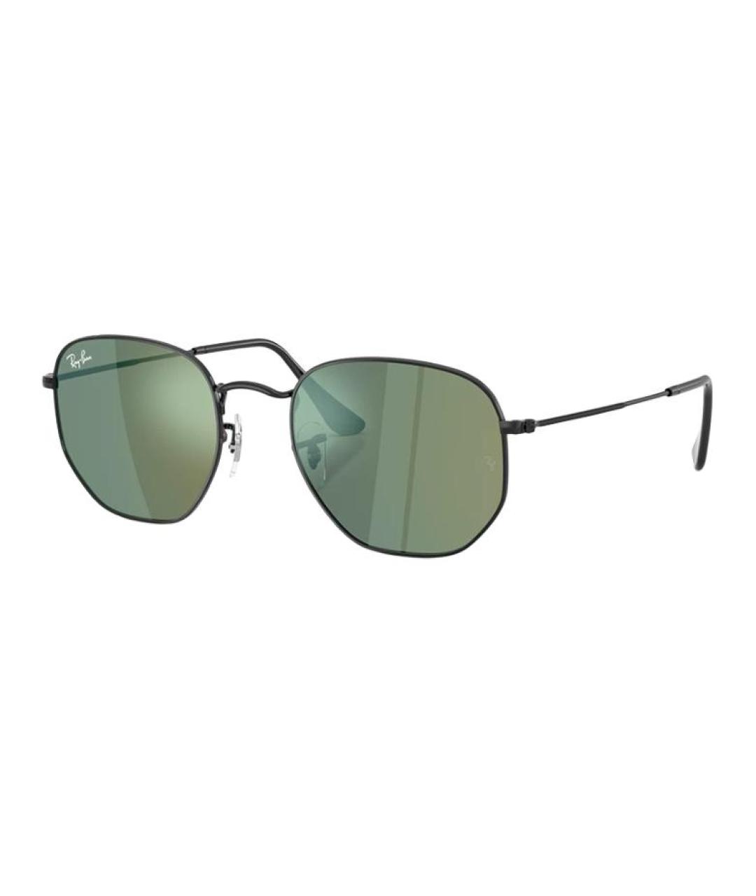 RAY BAN Черные металлические солнцезащитные очки, фото 6