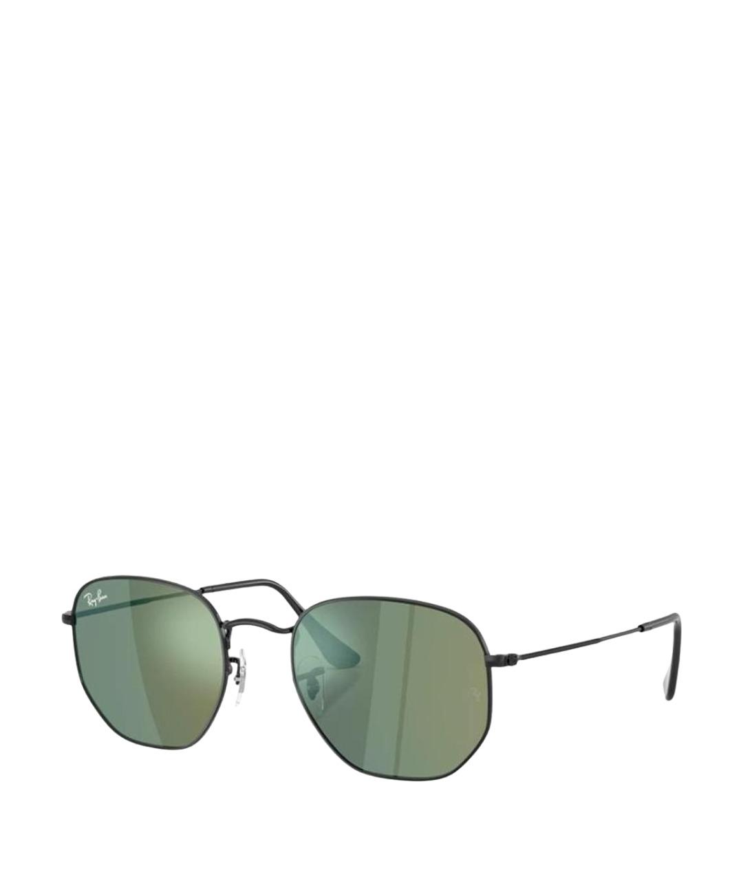 RAY BAN Черные металлические солнцезащитные очки, фото 1