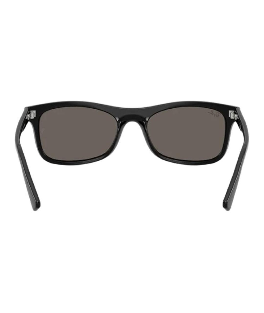 RAY BAN Черные пластиковые солнцезащитные очки, фото 5