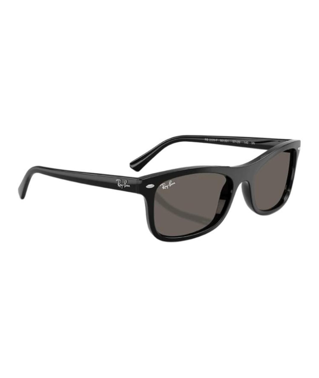RAY BAN Черные пластиковые солнцезащитные очки, фото 3