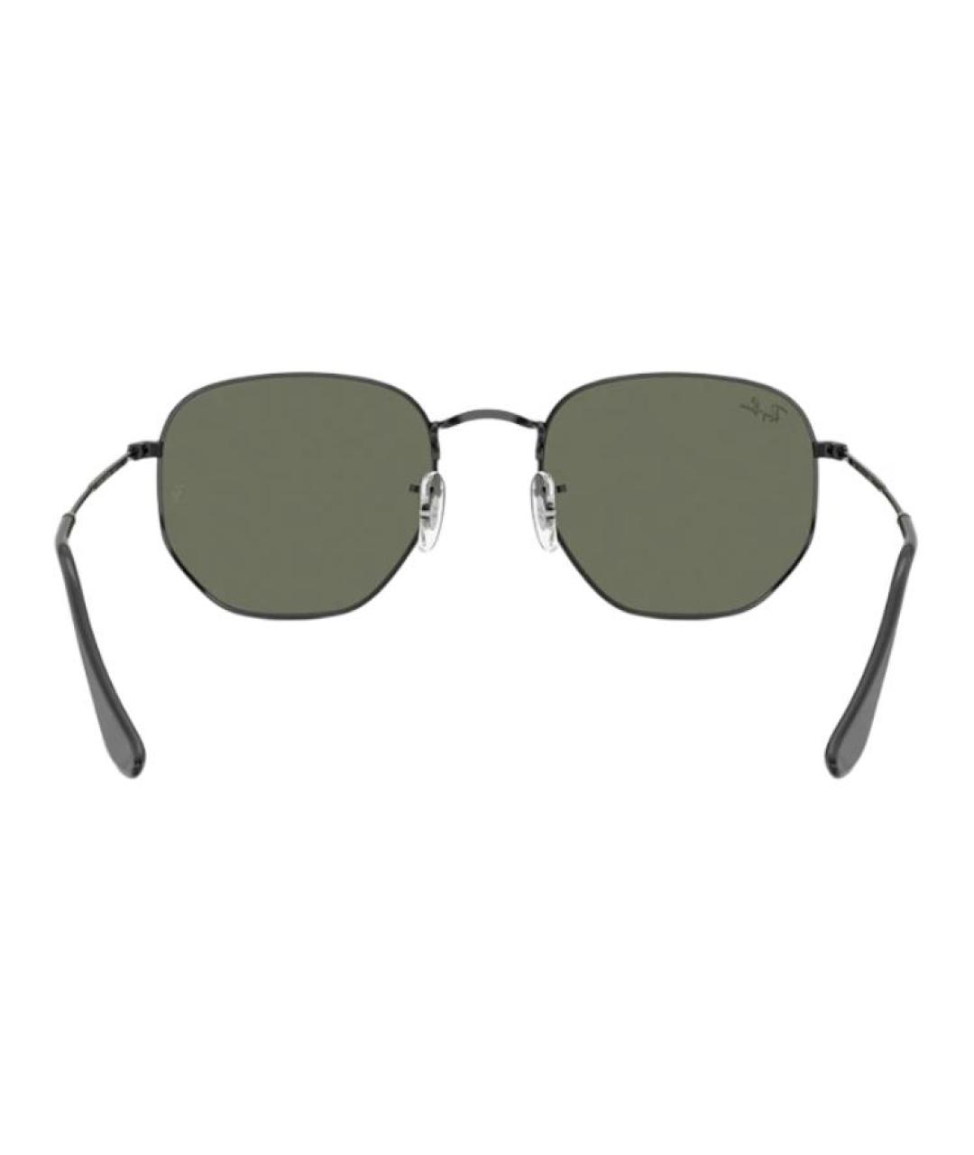 RAY BAN Черные металлические солнцезащитные очки, фото 5