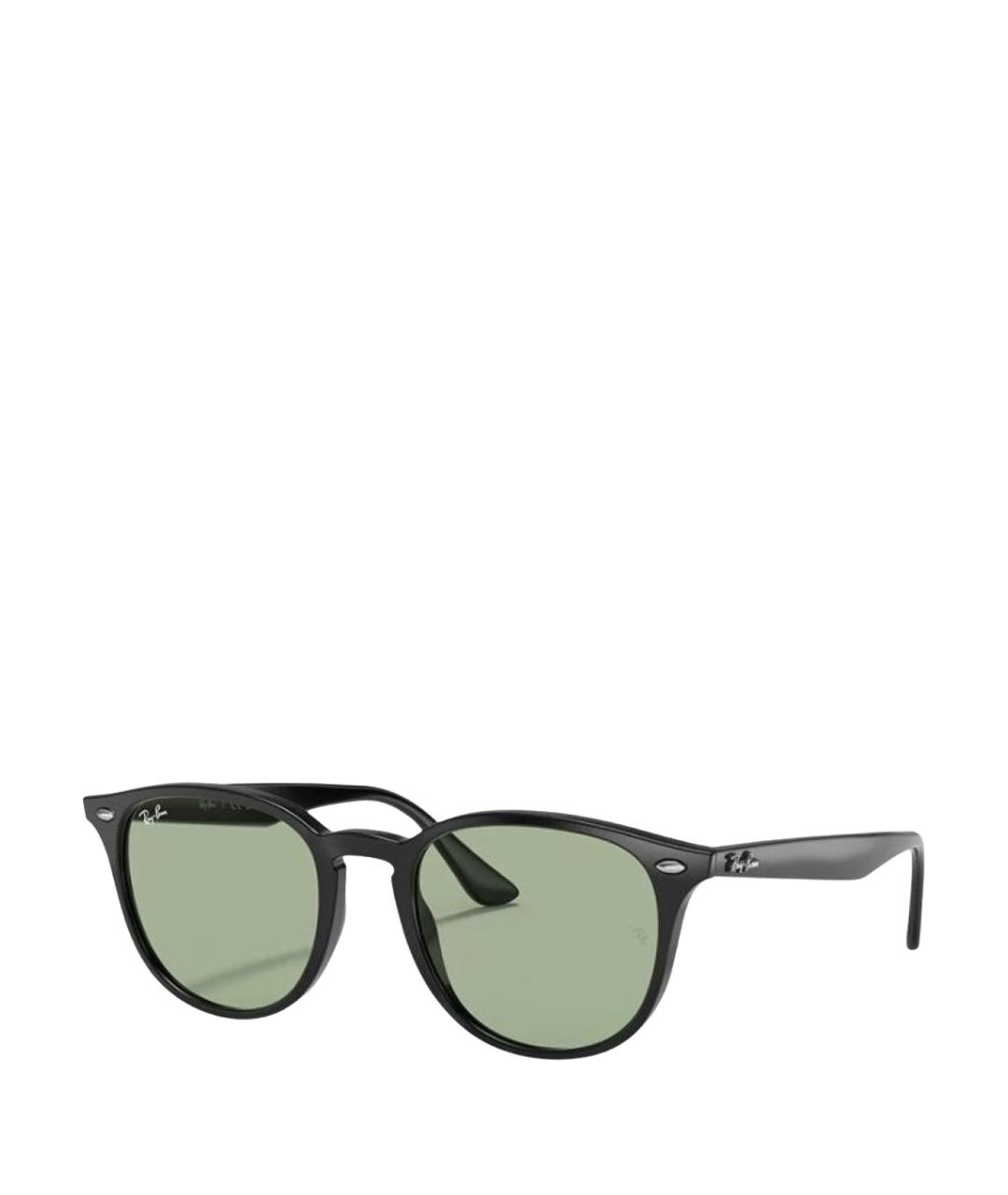 RAY BAN Черные пластиковые солнцезащитные очки, фото 1