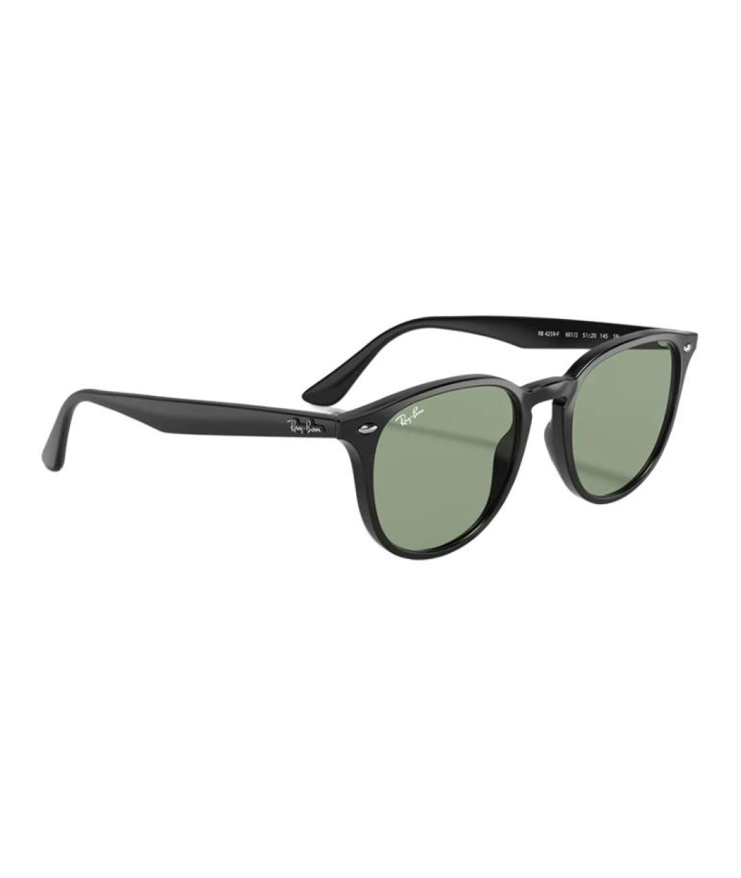 RAY BAN Черные пластиковые солнцезащитные очки, фото 3