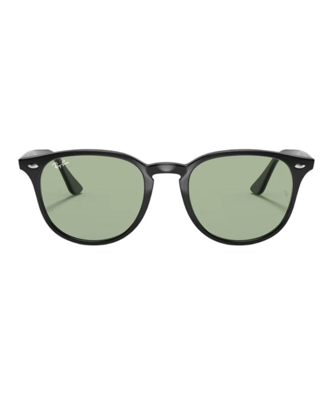 RAY BAN Черные пластиковые солнцезащитные очки, фото 2