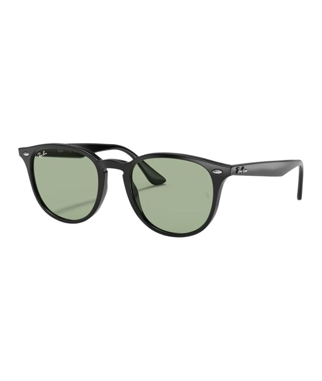 RAY BAN Черные пластиковые солнцезащитные очки, фото 6
