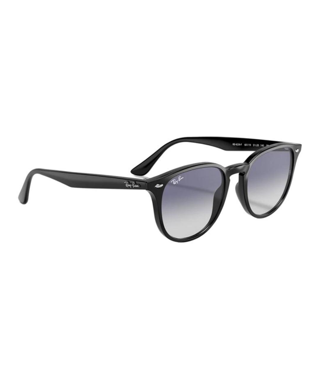 RAY BAN Черные пластиковые солнцезащитные очки, фото 3