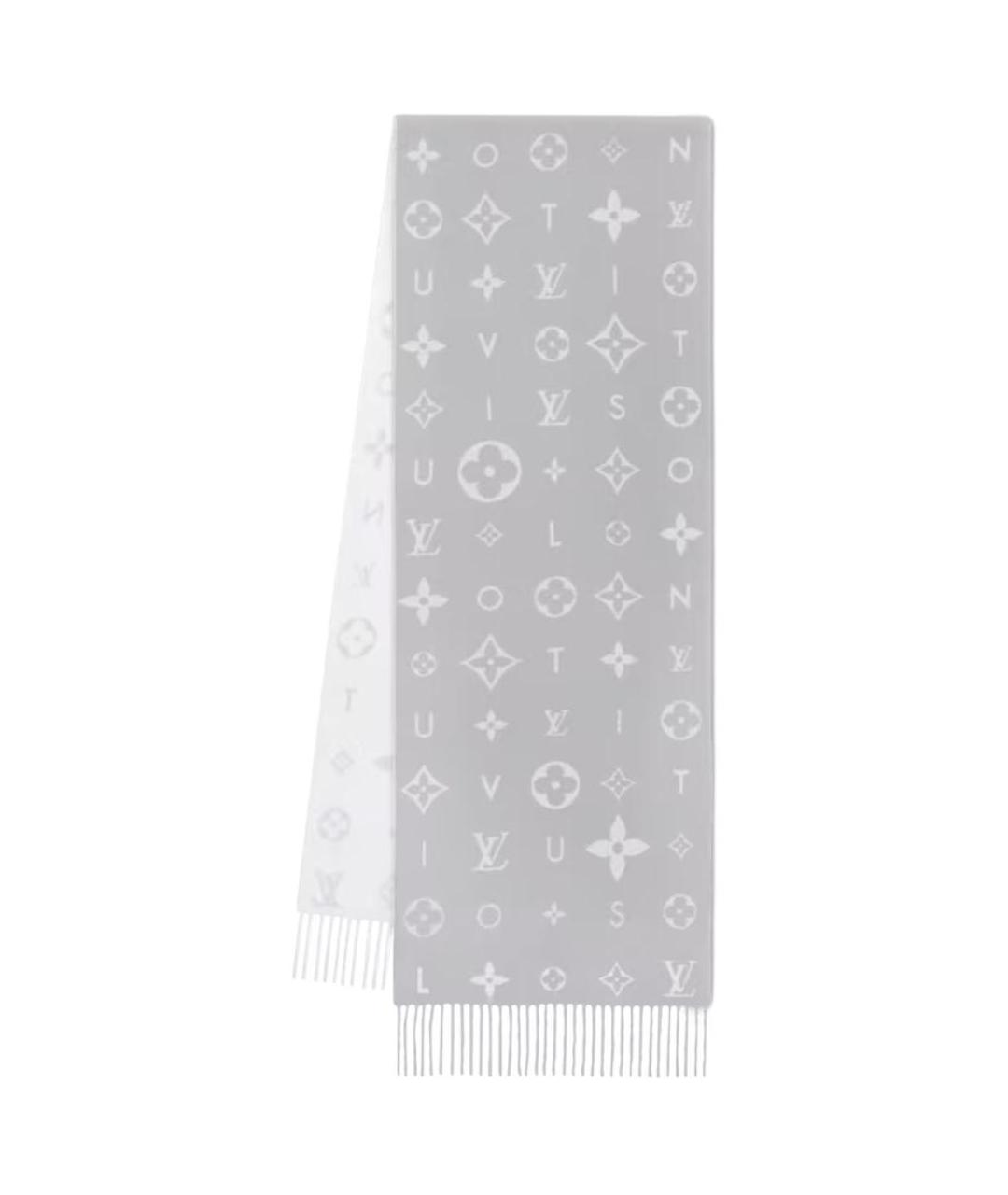 LOUIS VUITTON Серый шарф, фото 1