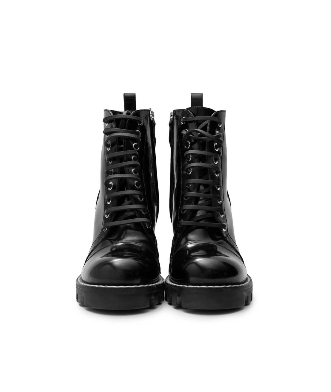 LOUIS VUITTON Черные кожаные ботильоны, фото 4