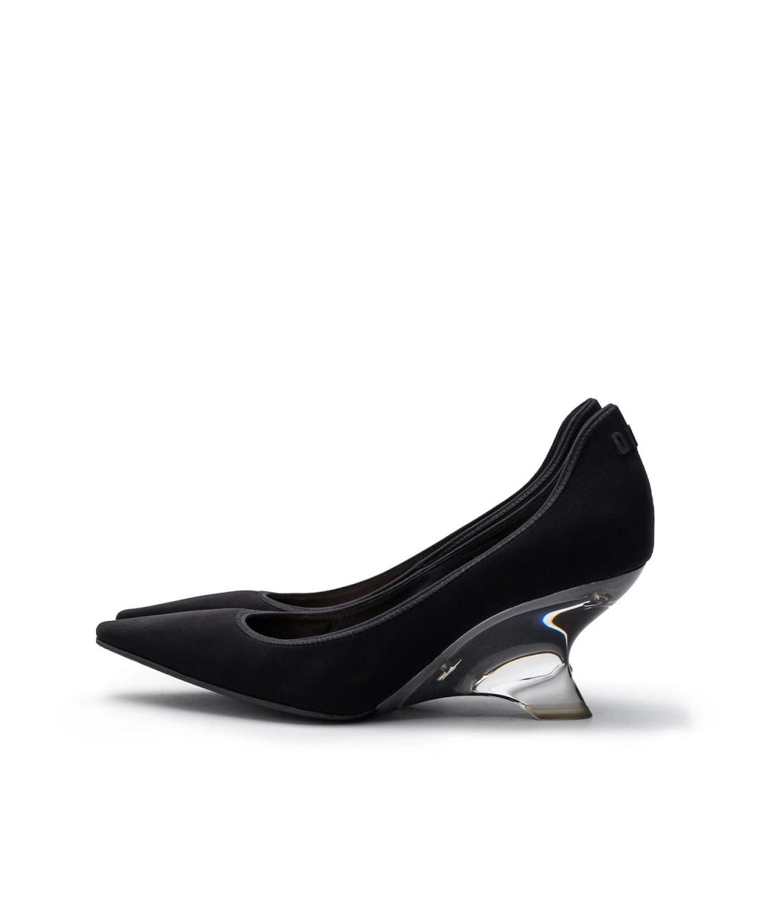 CHRISTIAN DIOR Черные текстильные туфли, фото 5
