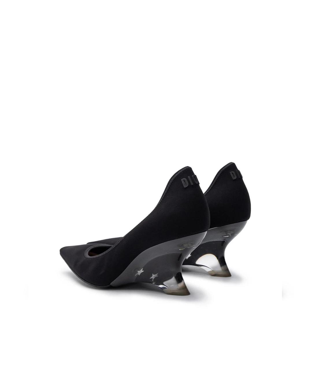 CHRISTIAN DIOR Черные текстильные туфли, фото 3