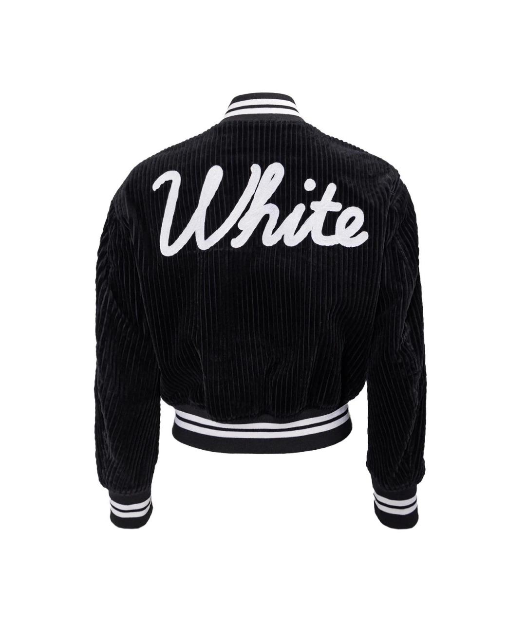OFF-WHITE Черная бархатная куртка, фото 2