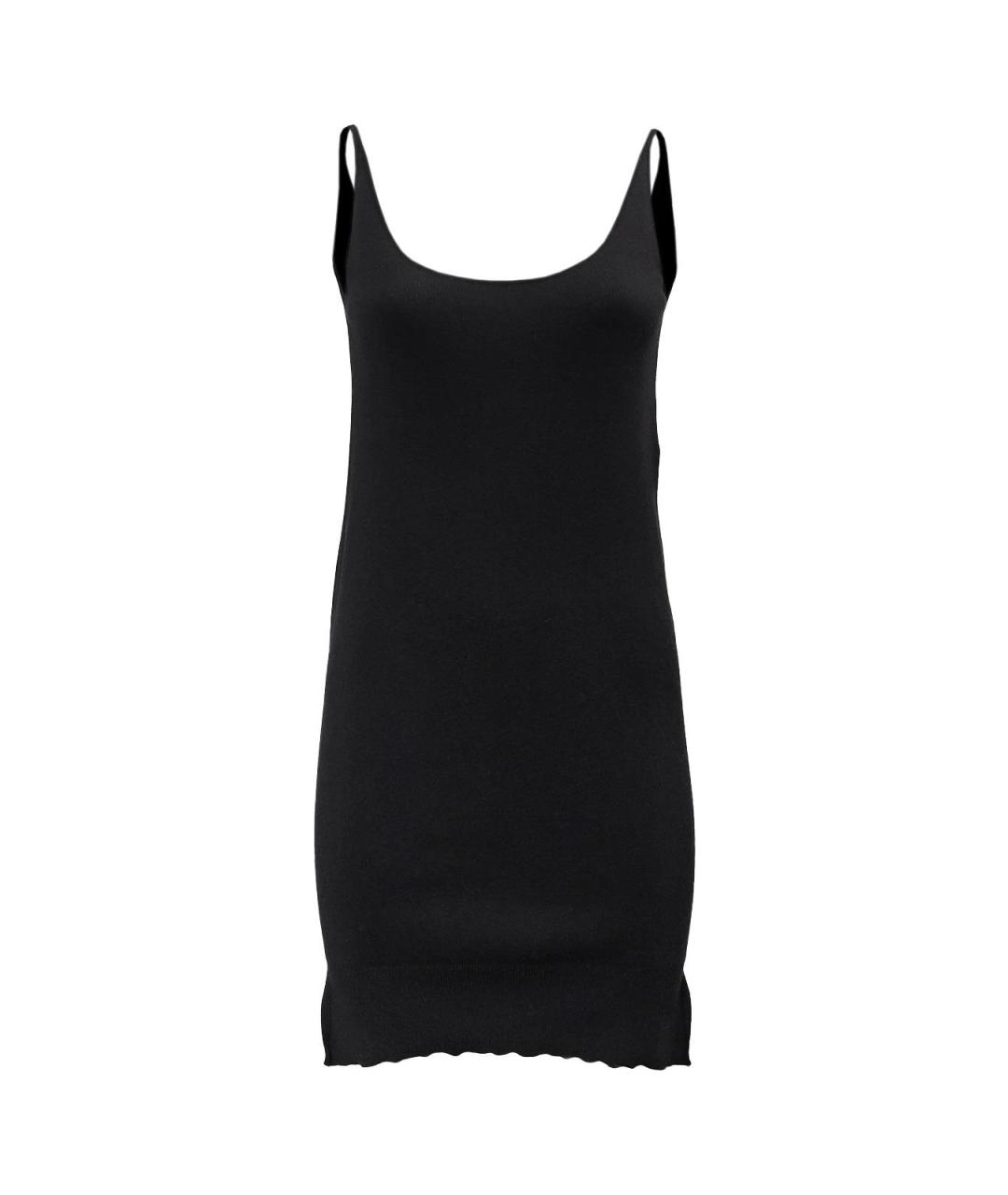 CHRISTIAN DIOR Черное шерстяное повседневное платье, фото 1
